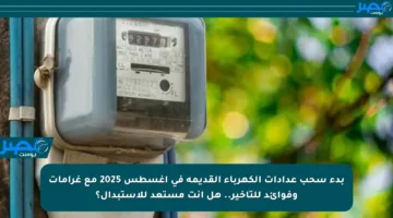 بدء سحب عدادات الكهرباء القديمة في أغسطس 2025 مع غرامات وفوائد للتأخير.. هل أنت مستعد للاستبدال؟